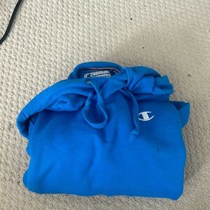 champion blue hoodie